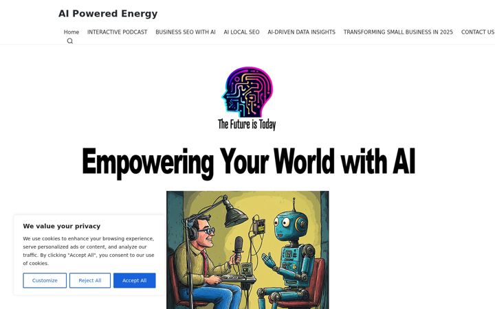 Screenshot of aipoweredenergy.net