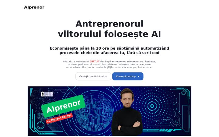 Screenshot of aiprenor.com