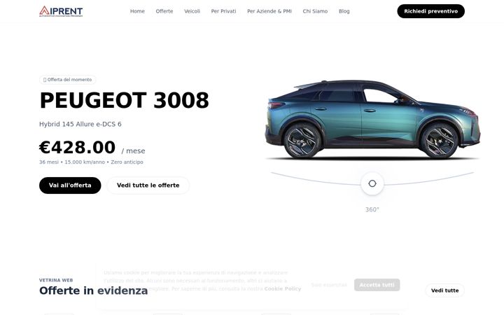 Screenshot of aiprent.com