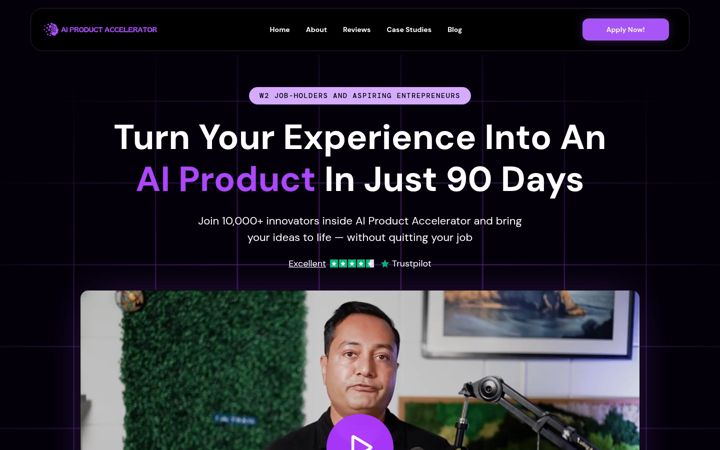 Screenshot of aiproductaccelerator.com