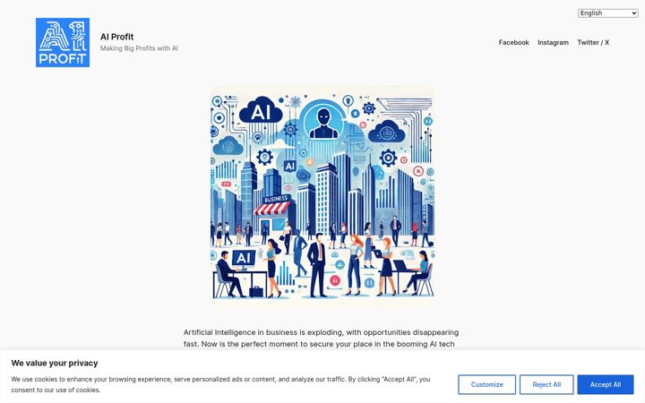 Screenshot of aiprofit.nl
