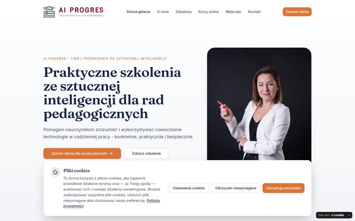 Screenshot of aiprogres.net