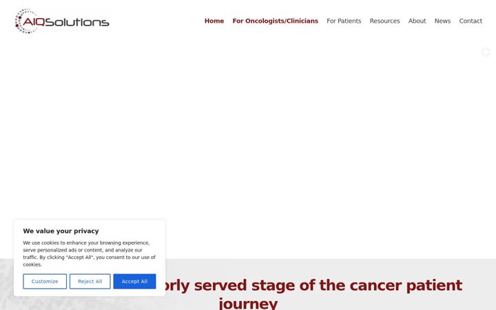 Screenshot di aiq-solutions.com