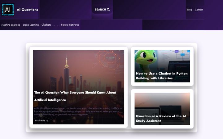 Képernyőkép: aiquestions.co.uk