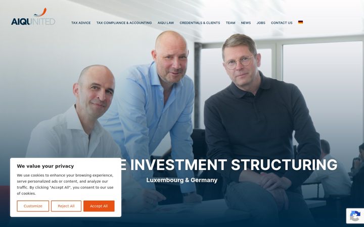 Screenshot of aiqunited.com