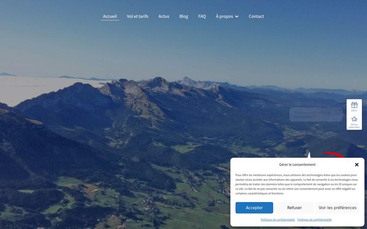 Képernyőkép: air-alpes-adventure.fr