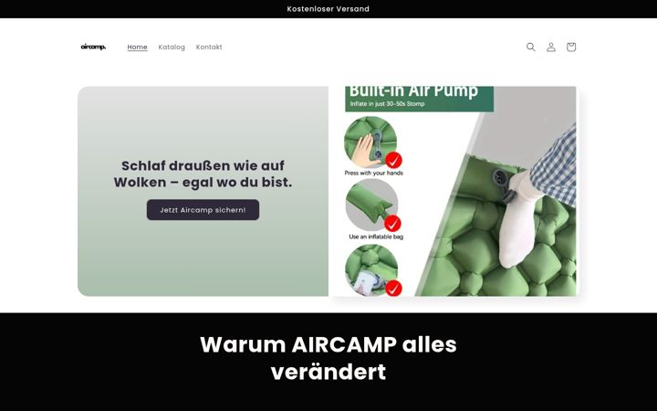 Screenshot of air-camp.de