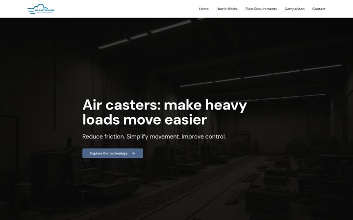 Screenshot di air-casters.com