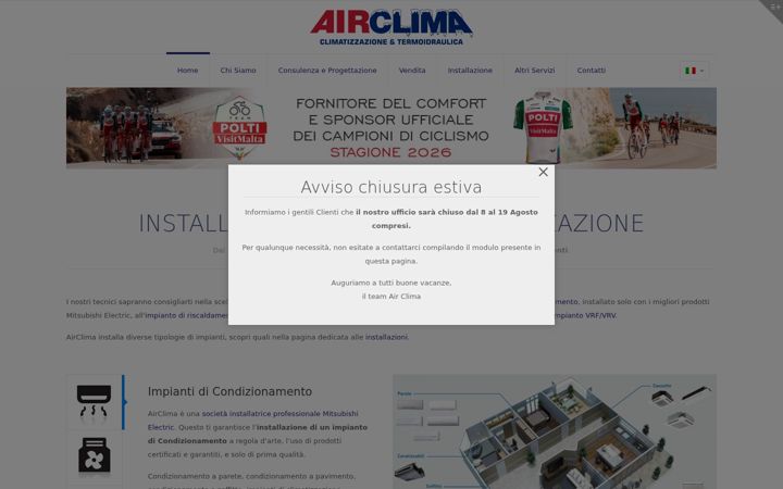 Screenshot of air-clima.com