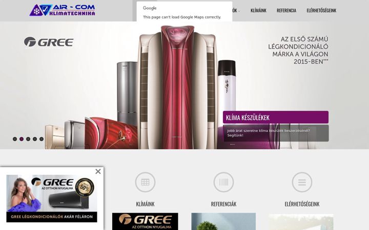 Screenshot of air-com.hu