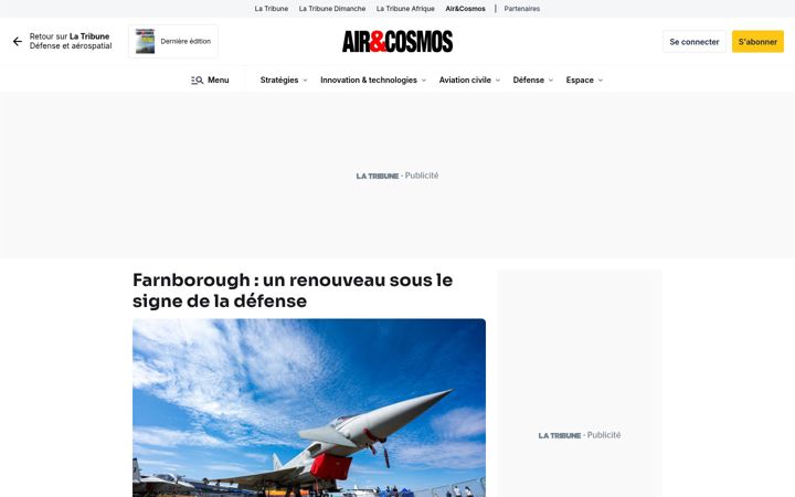 Screenshot of air-cosmos.com