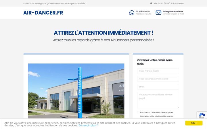 Screenshot of air-dancer.fr