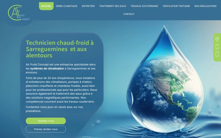 Screenshot of air-froid-concept.fr