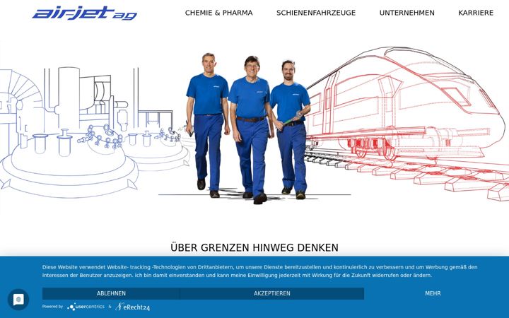 Screenshot von air-jet.ch