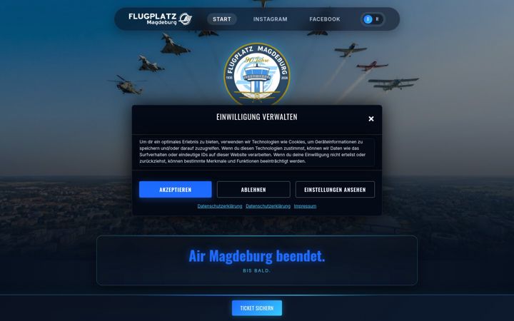 Zrzut ekranu air-magdeburg.com
