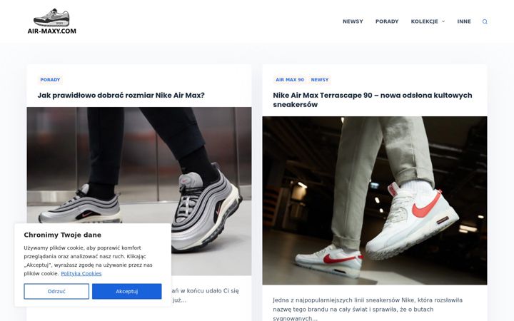 Screenshot of air-maxy.com