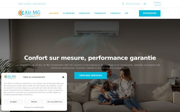 Zrzut ekranu air-mg.com