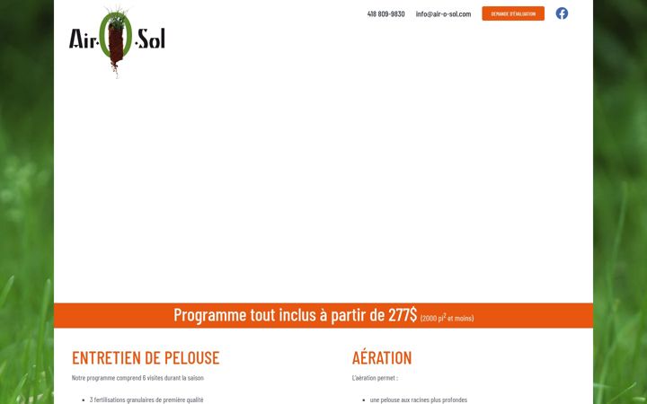Screenshot of air-o-sol.com