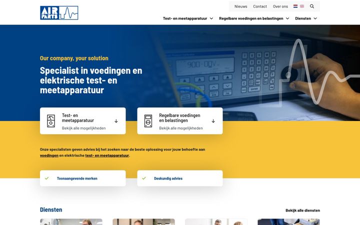 Screenshot of air-parts.com