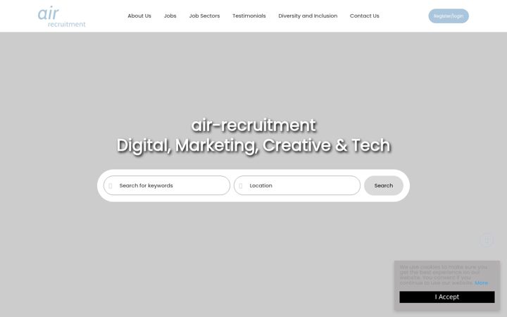 Screenshot of air-recruitment.com