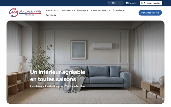 Screenshot of air-services-plus.com