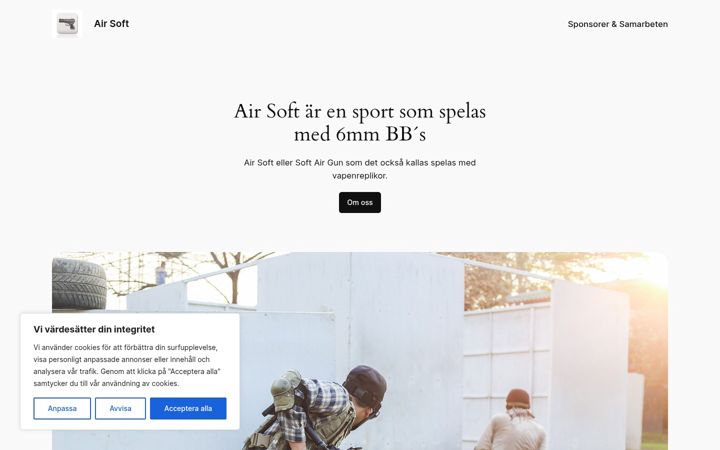 Screenshot of air-soft.se