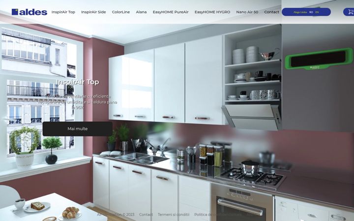 Screenshot of air-ventilation.ro