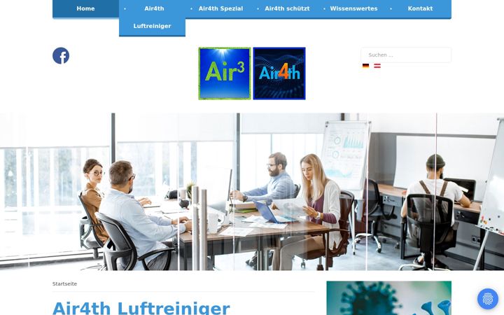 Screenshot of air4th.de