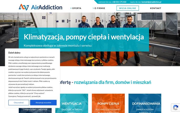 Screenshot of airaddiction.pl