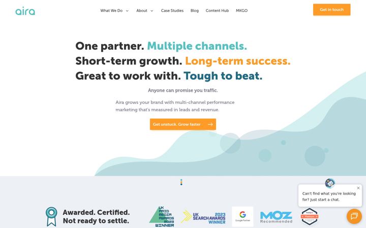 Screenshot of airadigital.co.uk