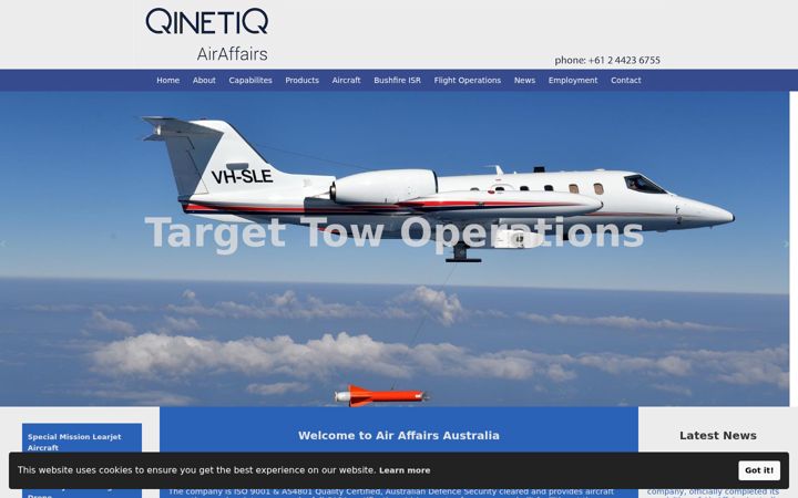 Screenshot of airaffairs.com.au