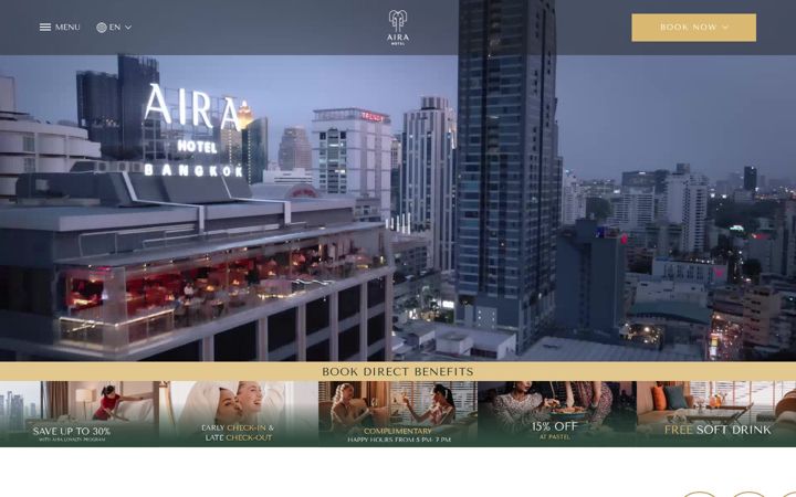 Screenshot of airahotelbangkok.com