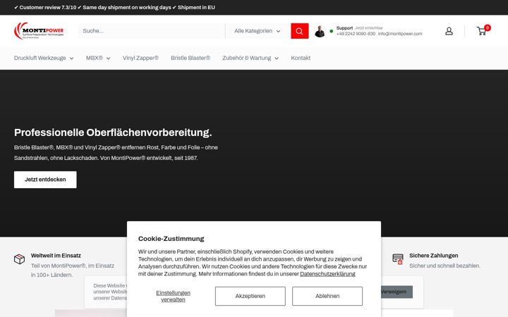 Screenshot of airapp.de
