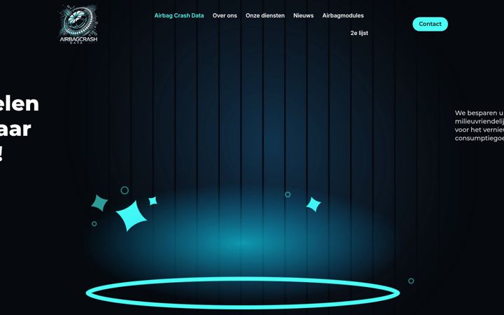 Screenshot di airbagcrashdata.nl