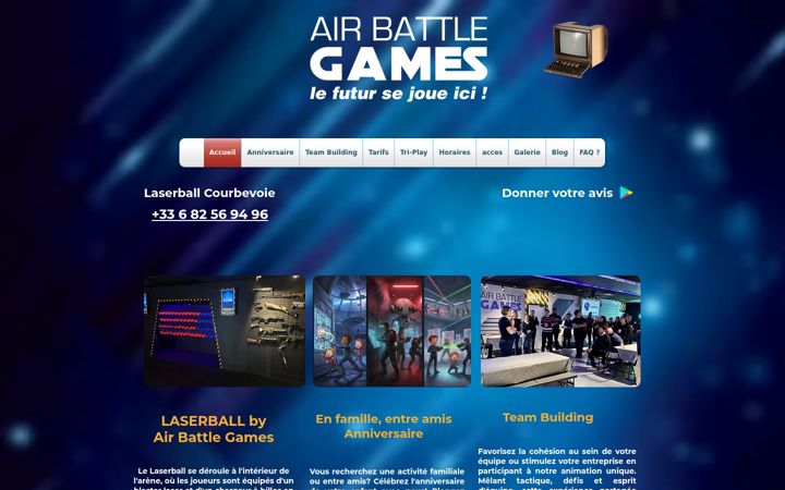 Captura de pantalla de airbattlegames.fr