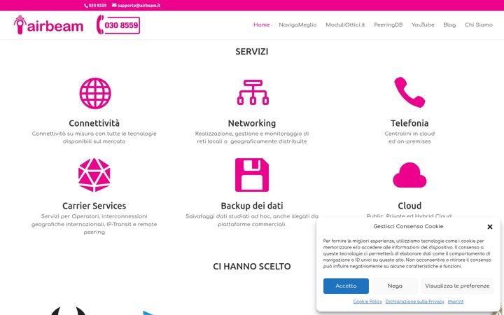 Screenshot of airbeam.it