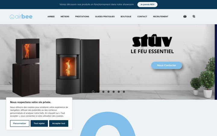 Screenshot of airbee.fr