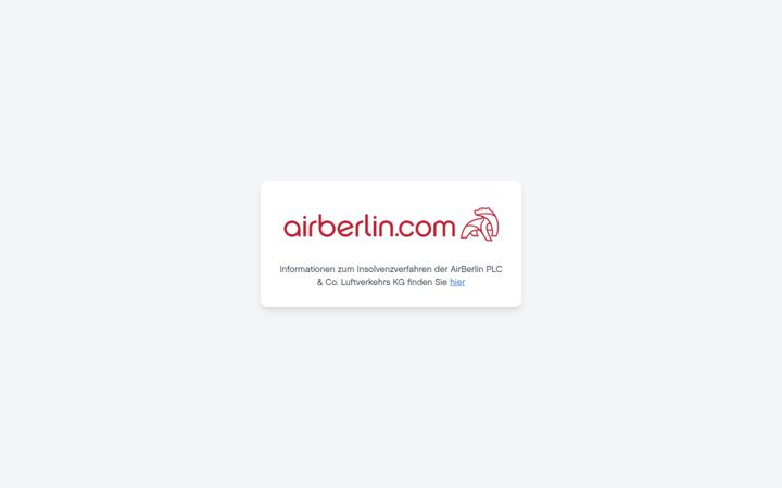 Screenshot di airberlin.com