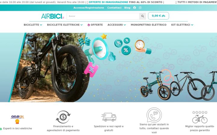 Screenshot di airbici.it