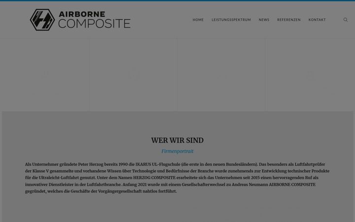 Screenshot of airborne-composite.de