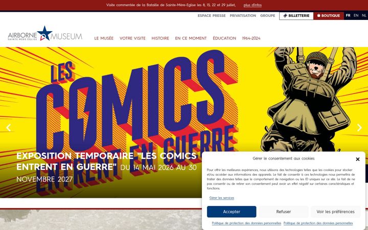 Screenshot of airborne-museum.org