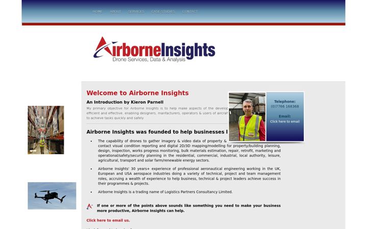 Screenshot of airborneinsights.co.uk