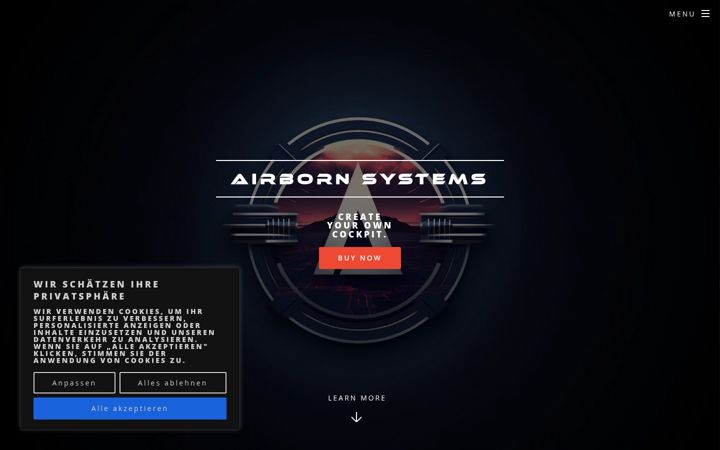 Screenshot of airbornsystems.de
