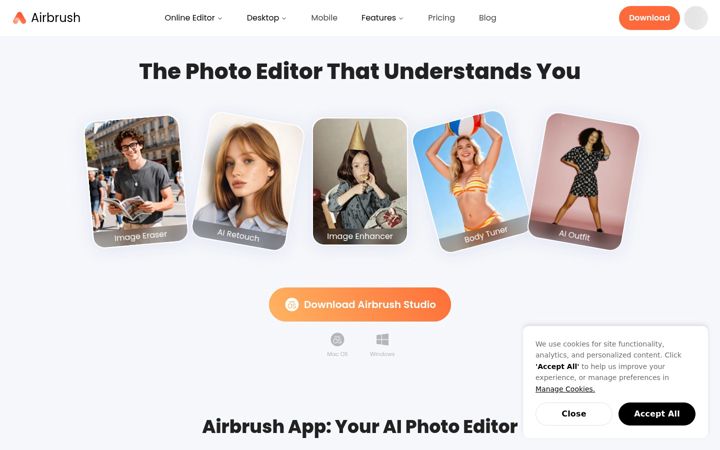 Zrzut ekranu airbrush.com