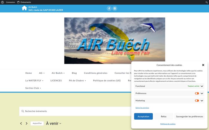Screenshot of airbuech.fr