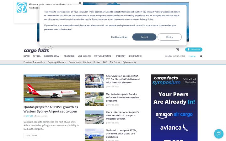 Screenshot of aircargonext.com
