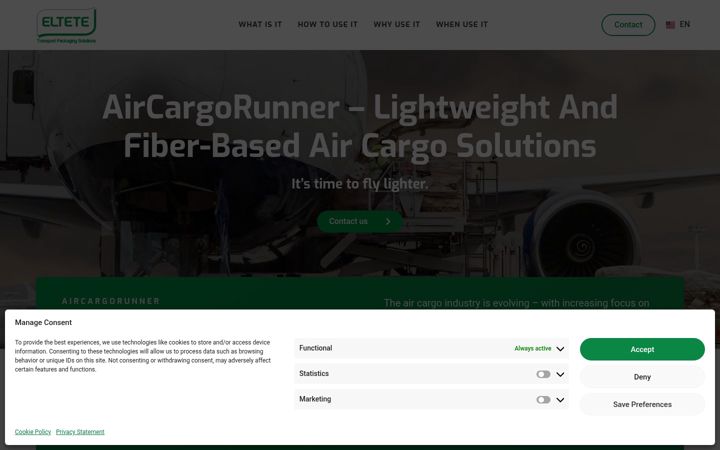 Screenshot of aircargopackaging.com
