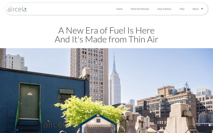 Screenshot of aircela.com
