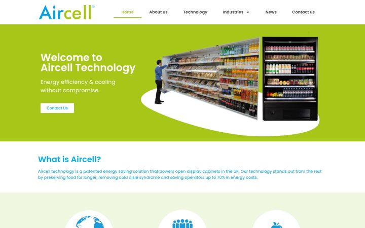 Screenshot of aircelltech.co.uk