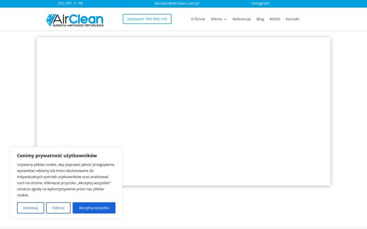 Capture d'écran de airclean.pl